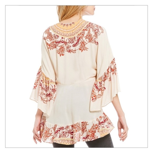 NWOT Free People Sunset Dreams Boho Tunic Blouse - Picture 4 of 8